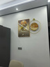 墨派 轻奢餐厅装饰画现代简约带钟表组合挂画饭厅背景墙壁画客厅挂画 福禄生财 50*70cm晶瓷+直径50cm钟表 实拍图