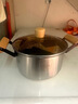 金汤银饺316不锈钢食品级煮锅木柄汤锅熬汤炖肉做饭锅 烧水锅电磁炉燃气灶 【专享款】煮粥辅食+ 22cm 4L 实拍图