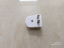公牛公牛90度可旋转插头插头可拆2两脚孔级项二弯形可拆扁平GNT-10L6 白色1只装 实拍图