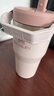STANLEY拎拎杯吸管杯水杯保温杯大容量办公不锈钢杯子冰霸杯591ML-晶粉色 实拍图