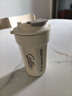 美厨（maxcook）316不锈钢保温杯子咖啡豆浆杯户外便携保冷马克水杯带盖450ml白色 实拍图
