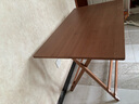 木马人简易免安装折叠桌餐桌饭桌餐桌椅收纳桌椅小方桌长木桌子茶几茶桌 升级款-茶色长方形100*60 实拍图