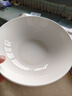 纯白横纹7英寸碗家用陶瓷餐具米饭碗面碗陶瓷菜盘陶瓷餐具 6只纯白横纹7英寸碗 实拍图