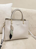 CALWAN KEODH牛皮包包女单肩手提轻奢时尚斜挎妈妈包高级感生日礼物送女友老婆 【米白色】高颜值大容量实用走心女生闺蜜 实拍图