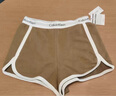 Calvin Klein内衣【摩登引力带】女士本命年ck家居外穿睡裤辣妹运动短裤QS5982 LKS-棕榈绿 XS 实拍图