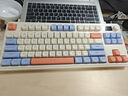 狼蛛S3187无线蓝牙有线三模键盘真机械手感键盘 RGB灯效 多功能旋钮 gasket结构f办公游戏电脑键鼠套装 沐雪橙【三模】-键鼠套装 实拍图