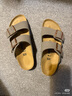 BIRKENSTOCK勃肯德国进口男女款经典舒适软木Arizona双扣拖鞋 男款灰色 42 实拍图