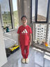 阿迪达斯 （adidas）2025新款短袖儿童T恤夏季户外运动休闲百搭短袖 红+白  152 实拍图