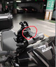 摩多狼（MOTOWOLF）摩托车减震防盗手机支架送外卖摩旅导航架斜角甲壳手机支架 新 实拍图