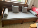溪木工坊新中式罗汉床可推拉沙发床客厅储物罗汉床老榆木罗汉榻 沙发床+抱枕软包 实拍图