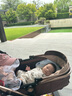 ANGI BABY婴儿推车可坐可躺婴儿车轻便折叠新生儿减震高景观双向儿童手推车 顶配香槟金【一键收车+PU橡胶轮] 实拍图