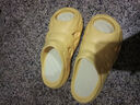 特步爪爪拖鞋女夏季新款厚底增高凉拖鞋休闲女鞋户外沙滩鞋女 秋葵黄 38 实拍图