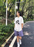 WASSUP HERMU冰丝短裤男夏季薄款速干户外梭织沙滩运动港风休闲潮流直筒五分裤 米白色 XL （推荐116-128斤） 实拍图