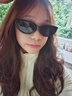 眼镜生活（LOHO）猫眼偏光墨镜女高级感显脸小太阳镜防晒防紫外线护目遮阳眼镜 实拍图