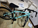Jeep吉普公路自行车碟刹变速自行车男女学生公路车竞技代步车-RS730 RS730-公路把-比安奇绿-铝合金 M码（适合身高165-185CM） 24速-休闲运动(基础款) 实拍图