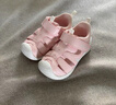 基诺浦（ginoble）儿童凉鞋女 夏季软底包头婴儿学步鞋 童鞋 宝宝机能鞋GB2198 茱萸粉/白色 20 125mm 适合脚长125-129mm 实拍图