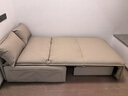潮格舒电动沙发床多功能两用可折叠书房卧室推拉伸缩可储物轻奢现代单人 外径1.0米【智能电动+可储物】 S级加厚真皮【豪华乳胶款】 实拍图