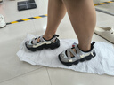 FILA 斐乐官方女鞋FRAGOLA摩登凉鞋夏季新款时尚休闲草莓凉鞋子 燧石灰/冰灰-EI 38 实拍图