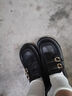 旻胜黑色乐福鞋女2025新款厚底玛丽珍单鞋通勤英伦风小皮鞋配裙子时尚 低跟黑色玛丽珍乐福鞋36码 实拍图