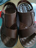 星头啄木鸟【100%牛皮牛筋底】2025夏季新款凉鞋男真皮男士凉拖鞋两用沙滩鞋 QF5807棕色 41 实拍图