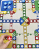 星星舟飞行棋地毯式超大号儿童玩具小学生棋类益智成人大尺寸游戏地垫 飞行棋地毯80*80cm 实拍图