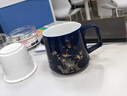 天喜（TIANXI）陶瓷茶杯办公室男士高档水杯带盖茶水分离泡茶办公杯400ml 实拍图