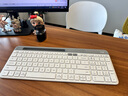 罗技（Logitech）时尚系列 K580 键盘 蓝牙键盘 办公键盘 无线键盘 便携超薄键盘 笔记本键盘 平板键盘 芍药白 实拍图