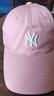 美职棒（MLB）男女复古可调节软顶运动棒球帽休闲遮阳鸭舌帽情侣CP77/CP66 粉色NY小标【CP77-50PKS】 均码 实拍图