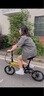 大行（DAHON）K3plus折叠自行车超轻铝合金16英寸9速城市碟刹通勤车KAA693 黑黄【内折版】 实拍图