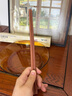双枪红檀木筷子天然抗菌木筷 家用实木无漆无蜡筷子餐具套装10双 实拍图