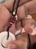 缔晶朱砂六字真言吊坠挂绳手工编织紫金砂佛牌绳男女简约脖挂项链绳子 实拍图