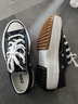匡威（Converse）官方 Run Star Hike低帮帆布流星厚底鞋黑色168816C 黑色/168816C 35 实拍图