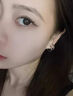 蔓笙纯S999足银耳环女2025新款耳圈男防闭塞不易过敏养耳洞学生银耳饰 999足银耳环12MM【单只】 实拍图