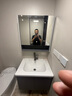 金牌厨柜【国家补贴】浴室柜陶瓷一体盆卫生间洗手池盆柜组合洗脸盆洗漱台 法式灰智能70cm【下空格收纳+一键除雾照明】 实拍图
