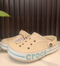 卡骆驰crocs洞洞鞋贝雅卡骆班轻便耐磨一脚蹬休闲鞋|205089 冬日白/彩色-1LI 43 (270mm) 实拍图