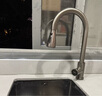 浪鲸（SSWW）吧台水槽小尺寸岛台水槽单槽茶水间不锈钢水槽阳台洗菜盆迷你槽 含枪灰抽拉龙头 500*400 实拍图