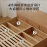 京东京造家居容度实木储物床 天然橡胶木加高靠背 主卧双人床1.8×2米 实拍图