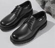 百丽通勤商务正装鞋男秋季系带真皮增高青年皮鞋A1208CM3预售 黑色 42 (260mm) 实拍图