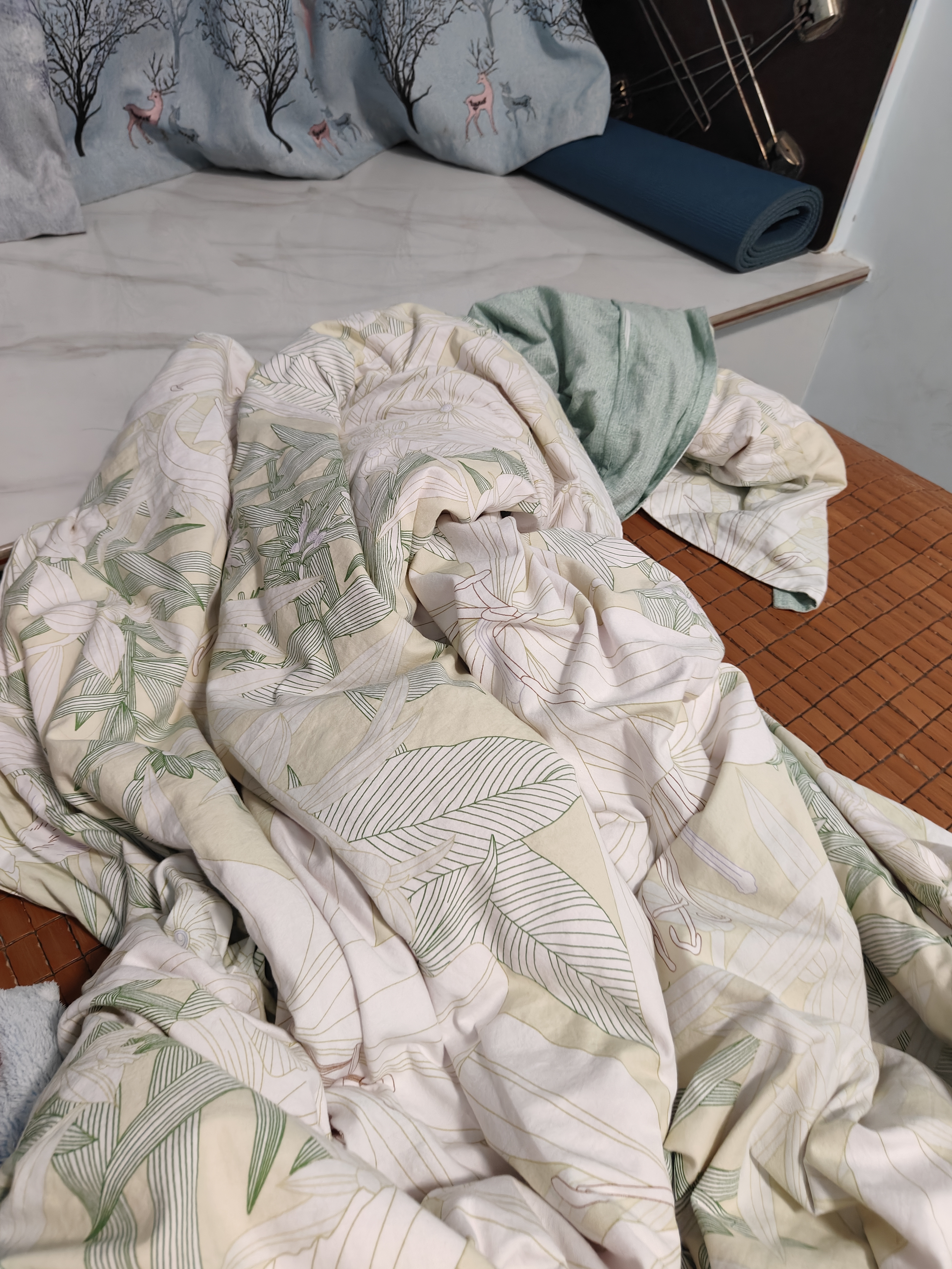 安睡宝（SOMERELLE）老粗布床单单件 加厚双人家用凉感被单床罩 250*245cm 实拍图