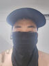 华臣羊防晒帽子套装护脸防晒面罩男女冰袖夏季遮阳帽户外冰丝防晒三件套 深灰色3件套 帽子+面罩+冰袖 可调节 实拍图