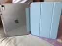 zoyu iPad11保护套带笔槽2025新款11英寸A16芯片适用苹果iPad10第十代平板三折透明硬壳防弯全包防摔 白冰色【配钢化膜】 2025款iPad11【A16芯片】/第十代 实拍图