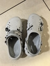 卡骆驰（CROCS）檀健次同款波波洞洞鞋舒适百搭男户外沙滩鞋包头拖鞋女鞋|207937 大气灰-1FT 尺码偏大，选小一码 40 (250mm) 实拍图