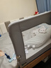 贝怡熊Beeio床围栏婴儿床上防护栏宝宝防摔儿童床护栏床边挡板床上围挡免打孔 1.5米灰大象 单面装 【折叠隐形】 实拍图