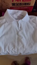 罗蒙男童短袖polo衫校服春夏新款T恤女童班服 白色短袖POLO衫 170 实拍图