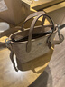 蔻驰（COACH）【官方授权店】女士city15小号单肩斜挎包托特包PVC配皮送女友 CW032SVPWH浅卡其豆沙粉 实拍图