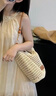 出极2025新款海边旅行托特包包女大容量夏季编织包单肩斜挎草编包 米白色 包包+肩带 实拍图