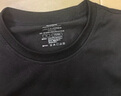杰克·琼斯（JACK&JONES）25年男装T恤男夏季T恤舒适男士短袖凉感多色上衣纯色水洗不易走形 E40黑色 3XL 实拍图