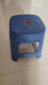 鑫吉星塑料凳子加厚板凳家用餐桌凳简约方凳经济型高凳防滑椅子成人矮凳 经典款蓝色小号-高30cm 实拍图