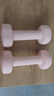 Keep 彩色浸塑哑铃 男女家用家庭健身肌肉塑形手臂轻重量樱粉 1kg*2 实拍图