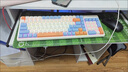 狼途（LANGTU）GK102星海三模机械键盘  游戏键盘 102键混光背光键盘 游戏办公吃鸡键盘 金轴 实拍图